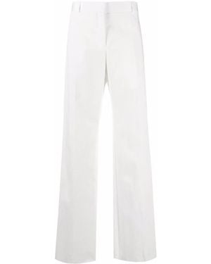 Ferragamo Straight-Leg Pants - White