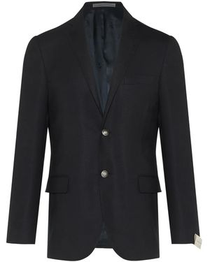 Corneliani Two-Button Textured Blazer - Black