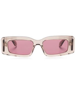 Alaïa Rectangle-Frame Sunglasses - Pink