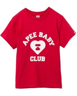 AAPE BY A BATHING AP Club Graphic T-Shirt - Red
