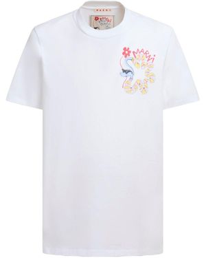 Marni Graphic-Print T-Shirt - White