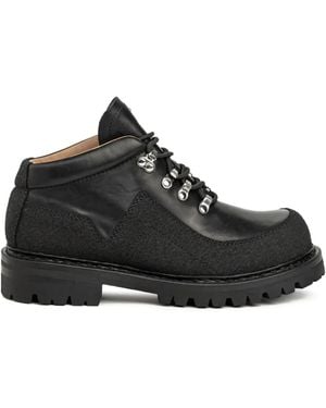Our Legacy Leather lace-up boots - Negro
