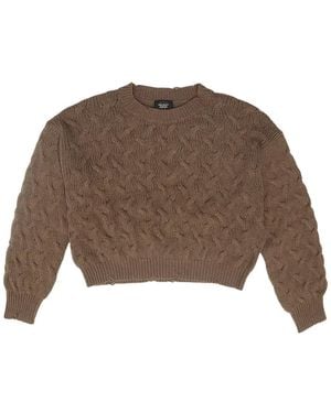 HTC Crew-Neck Jumper - Brown