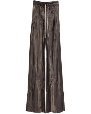 Rick Owens Drawstring Paneled Pants - Brown