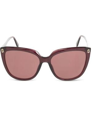 Marc Jacobs Logo-Plaque Cat-Eye Sunglasses - Pink