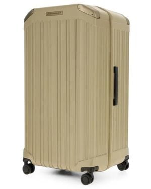 Piquadro Ridged Hard-Shell Suitcase - Natural