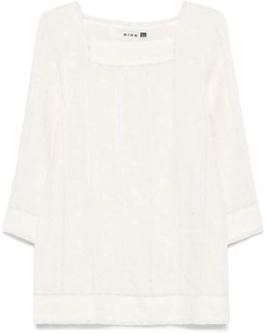 RIXO London Joane Mini Dress - White