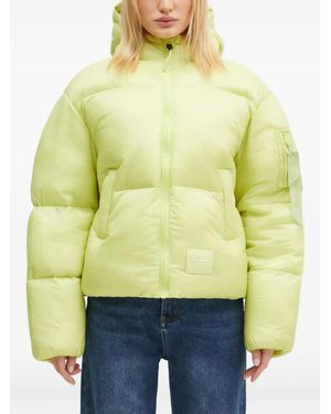 Alpha Industries Cloud フーデッドジャケット - イエロー