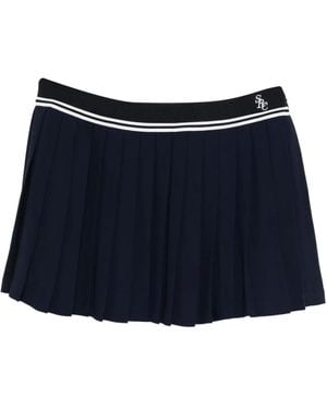 Sporty & Rich Abigail Viscose Skirts - Blue