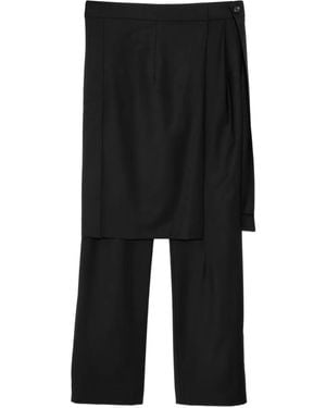 Litkovskaya Pantalon À Design Superposé - Noir