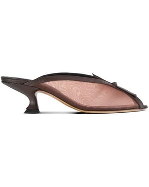 Yuzefi Althea Mesh Mules - Brown