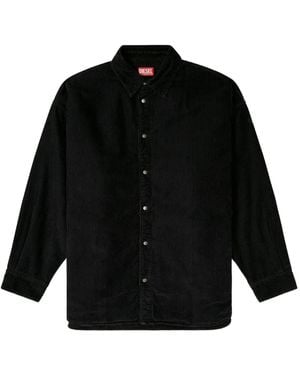 DIESEL Corduroy Long-Sleeve Shirt - Black
