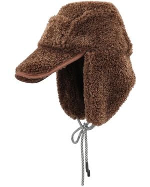Kangol Fluffy-Texture Hat - Brown