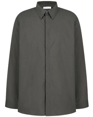 Amomento Oversized Long-Sleeve Shirt - Grey