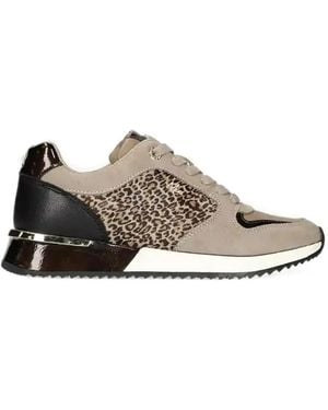 Mexx Fleur Ellen Leopard-Print Panelled Trainers - White