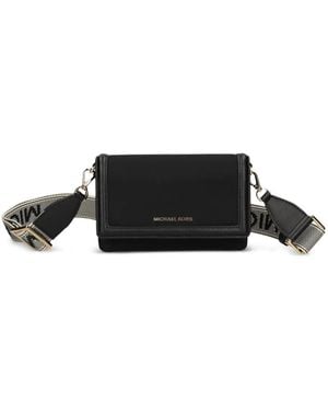 Michael Kors Small Jet Set Logo Cross Body Bag - Black
