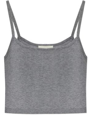 Officine Generale Strap Cropped Top - Grey