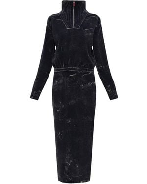 DIESEL M-Marcelle Quarter-Zip Dress - Blue