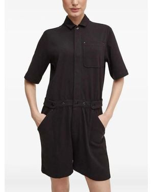 G-Star Buttoned Pocketed Playsuit - Black