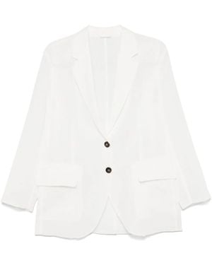 Brunello Cucinelli Cotton Blazer - White