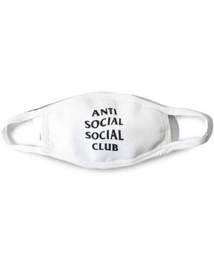 ANTI SOCIAL SOCIAL CLUB Logo-Print Face Mask - White