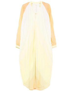 Marrakshi Life V-Neck Long-Sleeve Maxi Dress - White