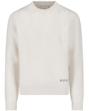 A.P.C. Loose Wool Sweater - White