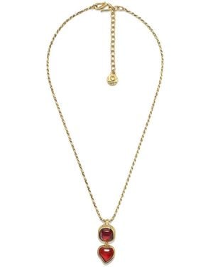 Goossens Collier Renaissance Heart À Pendentif - Blanc