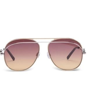 Viktor & Rolf Pilot-Frame Sunglasses - Pink