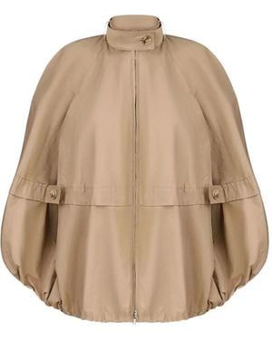 Litkovskaya Balloon Sleeve Cape - Natural