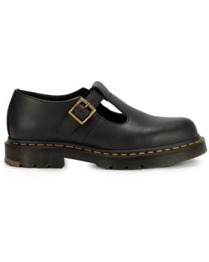 Dr. Martens X Comme Des Garçons Scarpe Polley Con Cinturino A T - Nero