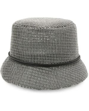 Brunello Cucinelli Bead-Embellished Bucket Hat - Gray