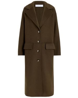 Proenza Schouler Tammy Button-Fastening Patch-Pocket Coat - Natural