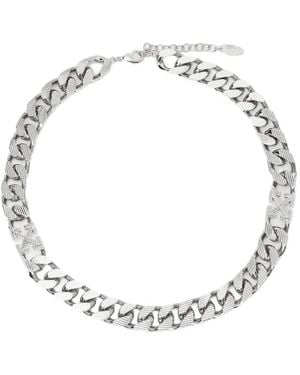 Off-White c/o Virgil Abloh Arrow Textured Chain Necklace - Metallic