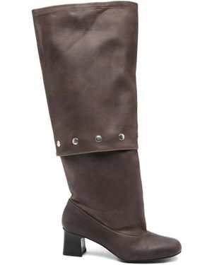 Paloma Wool 50Mm Jolie Snaps Knee-High Boots - Brown