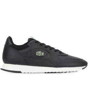 Lacoste Linetrack Leather Trainers - Blue