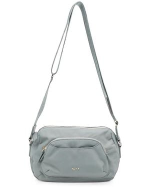 agnès b. Logo-Plaque Crossbody Bag - Gray