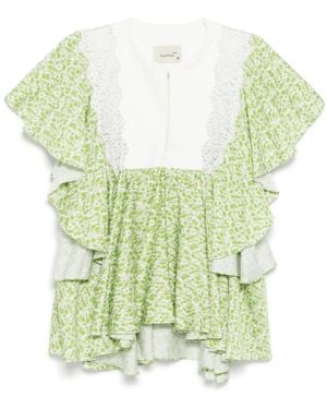 Bambah Floral Azalea Top - Green