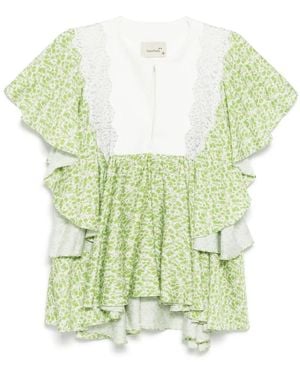 Bambah Floral Azalea Top - Green