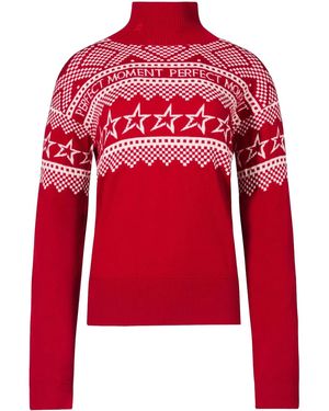 Perfect Moment Turtleneck Jumper - Red
