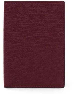 Smythson Ludlow Leather Passport Cover - Purple