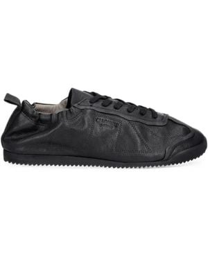 AllSaints Kenny Skive Paneled Lace-Up Sneakers - Black
