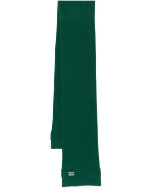 Miu Miu Ribbed-Knit Scarf - Grün