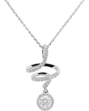 HYT Jewelry 18Kt Diamond Pendant Necklace - White