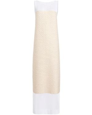 KHAITE Silk Blend Elegant Dress - White