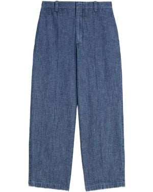 Jil Sander ベルトループ パンツ - ブルー