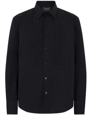 Billionaire Pleated Shirt - Black