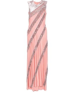 Rabanne Sequin-Fringe Maxi Dress - Pink