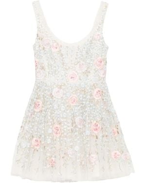 Needle & Thread Cressida Mini Dress - White