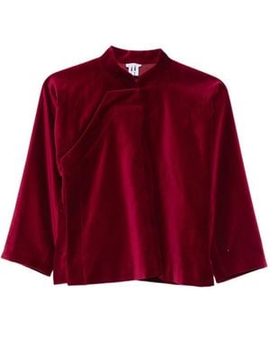 Comme des Garçons Stand Collar Blouse - Red